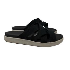 Keen Elle Black Cross Strap Slide Active Sandal Lightweight Women's US 11 EU 42